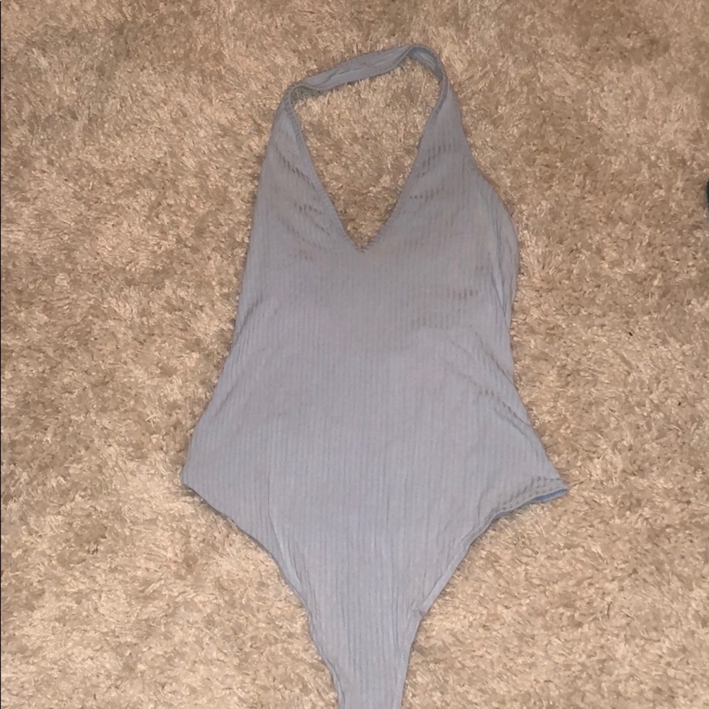 Light blue fitted Body Suit from PacSun